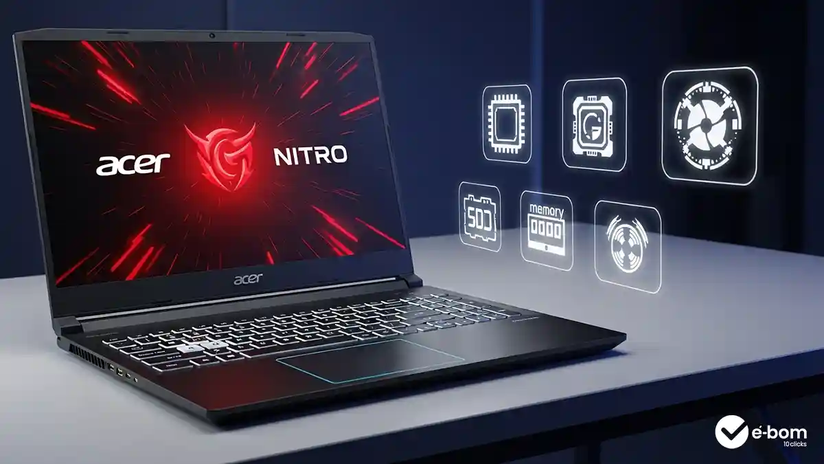 Notebook Gamer Acer especificações técnicas e itens inclusos