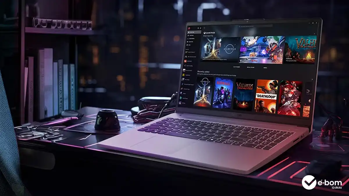 Notebook gamer Lenovo LOQ rodando jogos 144 FPS RTX 3050 performance gaming teste prático
