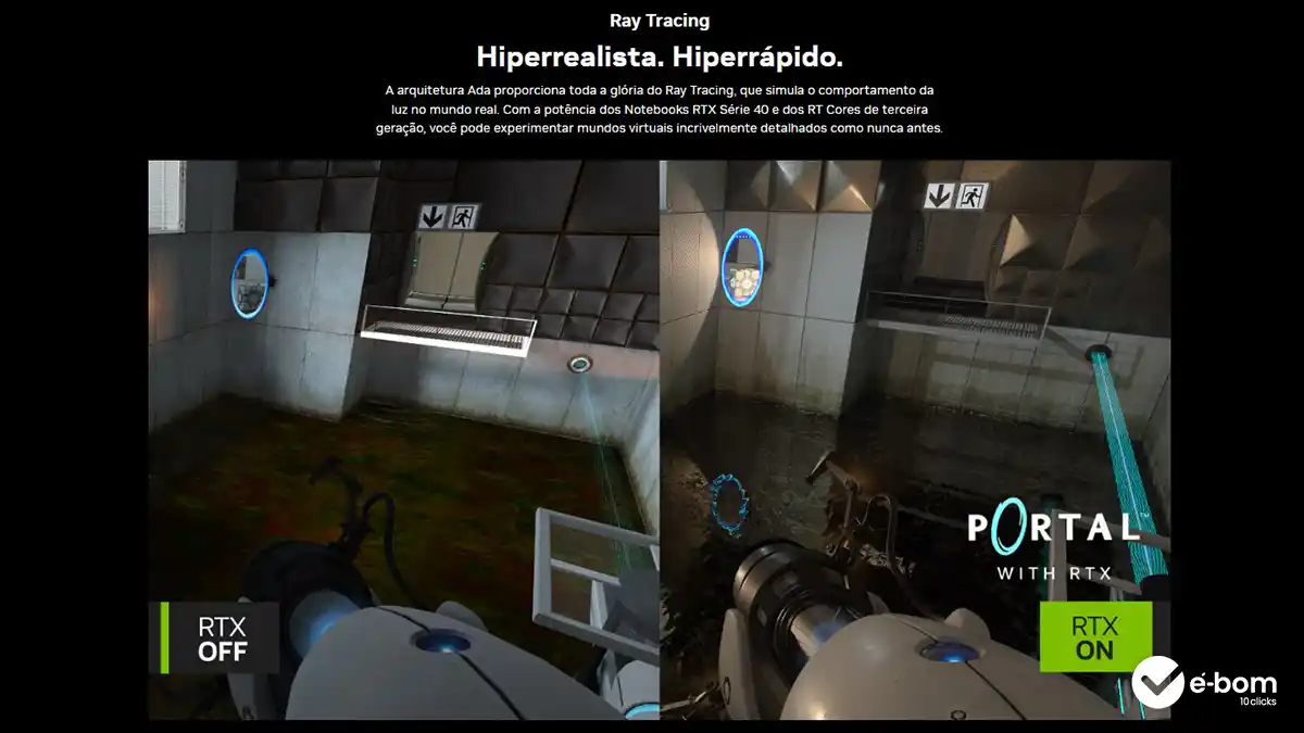 Veja   a qualidade do vídeo com a RTS no notebook Gamer acer
