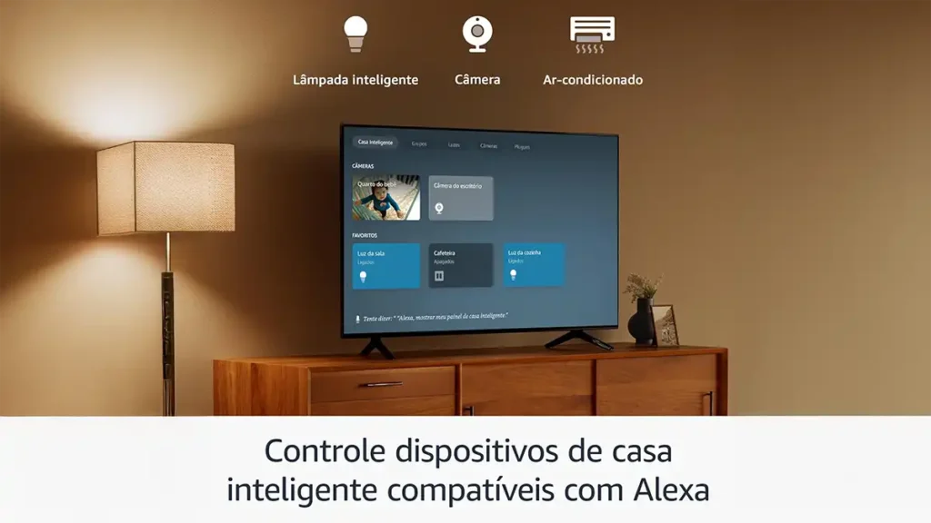 Amazon Fire TV, controle dispositivos de casa inteligente compatíveis com Alexa